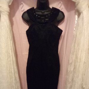 Black Midi Evening Dress